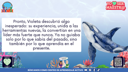 Historias para Maestros - VIOLETA, LA BALLENA QUE APRENDIÓ A RENOVARSE (Editable en PowerPoint)