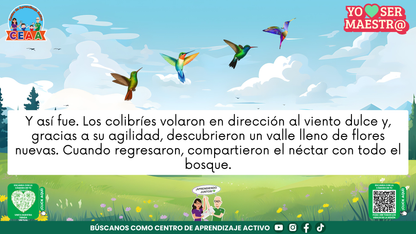Historias para Maestros - EL ROBLE Y LOS COLIBRÍES (Editable en PowerPoint)