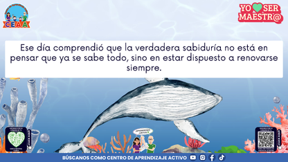 Historias para Maestros - VIOLETA, LA BALLENA QUE APRENDIÓ A RENOVARSE (Editable en PowerPoint)