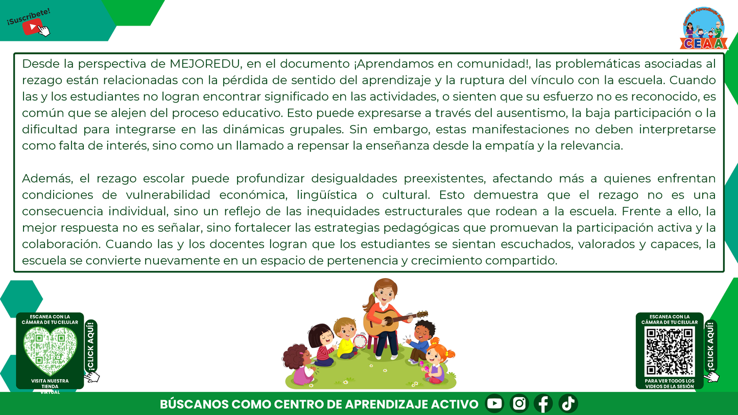 RESUMEN GRÁFICO TEMA 11: ¿QUÉ ES EL REZAGO ESCOLAR Y CÓMO SE PUEDE ATENDER? (Editable en PowerPoint, se incluye en la CARPETA COMPLETA de Materiales para este tema)
