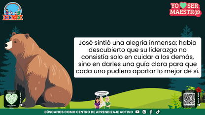 Historias para Maestros - JOSÉ, EL OSO QUE APRENDIÓ A DAR INDICACIONES (Editable en PowerPoint)