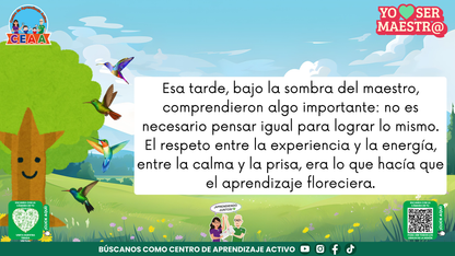 Historias para Maestros - EL ROBLE Y LOS COLIBRÍES (Editable en PowerPoint)