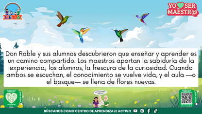 Historias para Maestros - EL ROBLE Y LOS COLIBRÍES (Editable en PowerPoint)