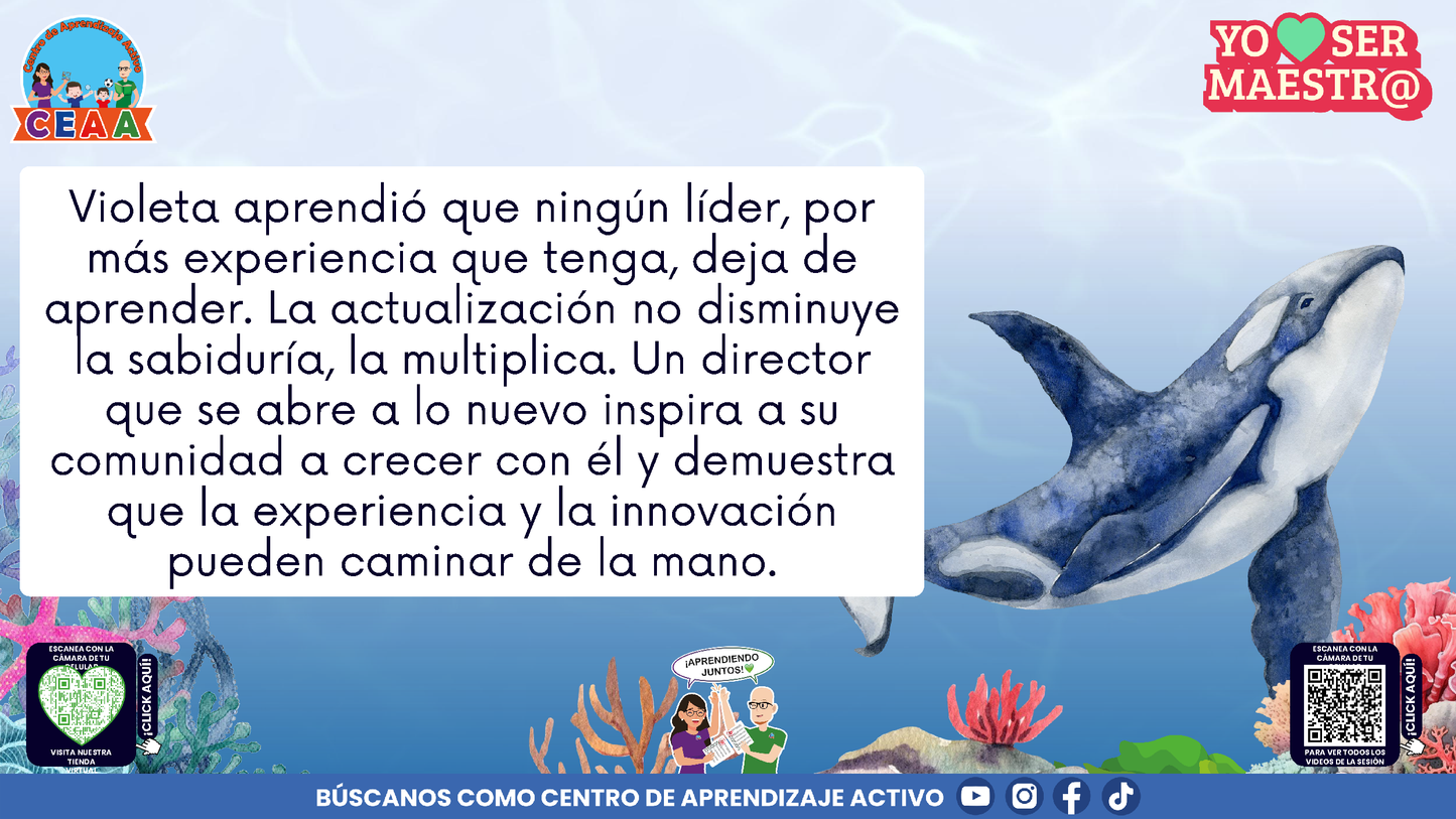 Historias para Maestros - VIOLETA, LA BALLENA QUE APRENDIÓ A RENOVARSE (Editable en PowerPoint)