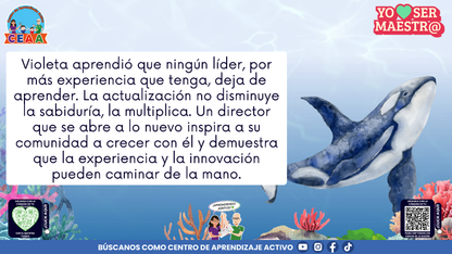 Historias para Maestros - VIOLETA, LA BALLENA QUE APRENDIÓ A RENOVARSE (Editable en PowerPoint)