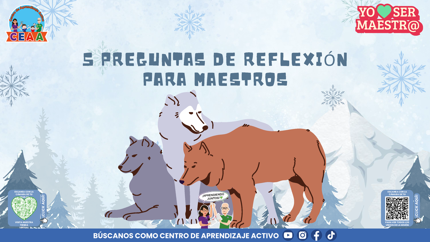 Historias para Maestros - LA MANADA DE LOBOS Y LA TORMENTA DE NIEVE (Editable en PowerPoint)