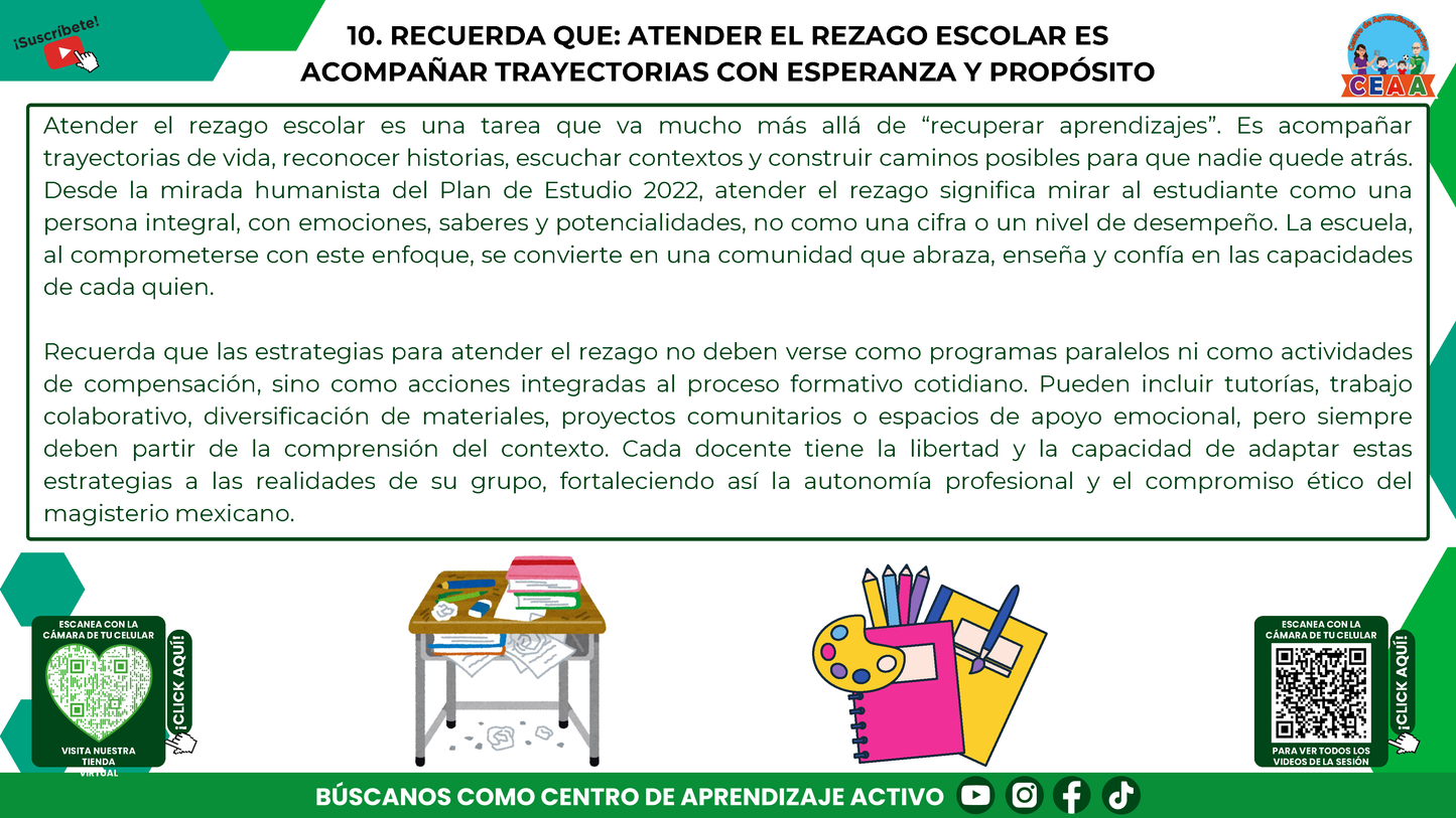 RESUMEN GRÁFICO TEMA 11: ¿QUÉ ES EL REZAGO ESCOLAR Y CÓMO SE PUEDE ATENDER? (Editable en PowerPoint, se incluye en la CARPETA COMPLETA de Materiales para este tema)