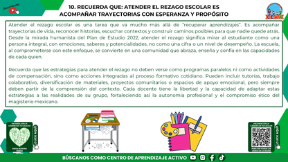 RESUMEN GRÁFICO TEMA 11: ¿QUÉ ES EL REZAGO ESCOLAR Y CÓMO SE PUEDE ATENDER? (Editable en PowerPoint, se incluye en la CARPETA COMPLETA de Materiales para este tema)