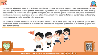 RESUMEN GRÁFICO TEMA 9: ¿QUÉ ES LA REFLEXIÓN SOBRE LA PRÁCTICA Y CÓMO SE BENEFICIA EL APRENDIZAJE? (Editable en PowerPoint, se incluye en la CARPETA COMPLETA de Materiales para este tema)