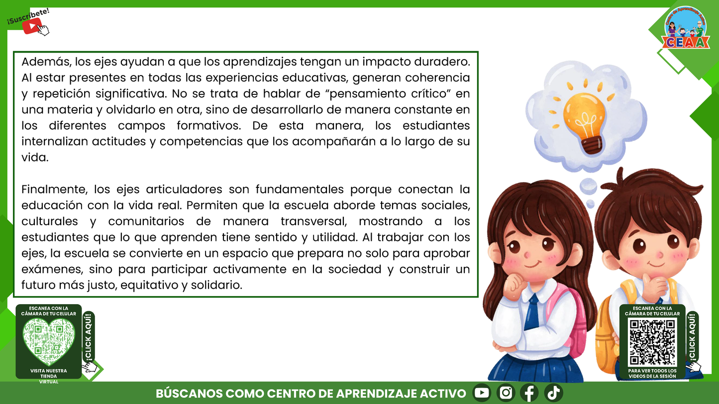 RESUMEN GRÁFICO TEMA 8: LOS 7 EJES ARTICULADORES Y EL APRENDIZAJE EN EL PLAN DE ESTUDIOS 2022 (Editable en PowerPoint)