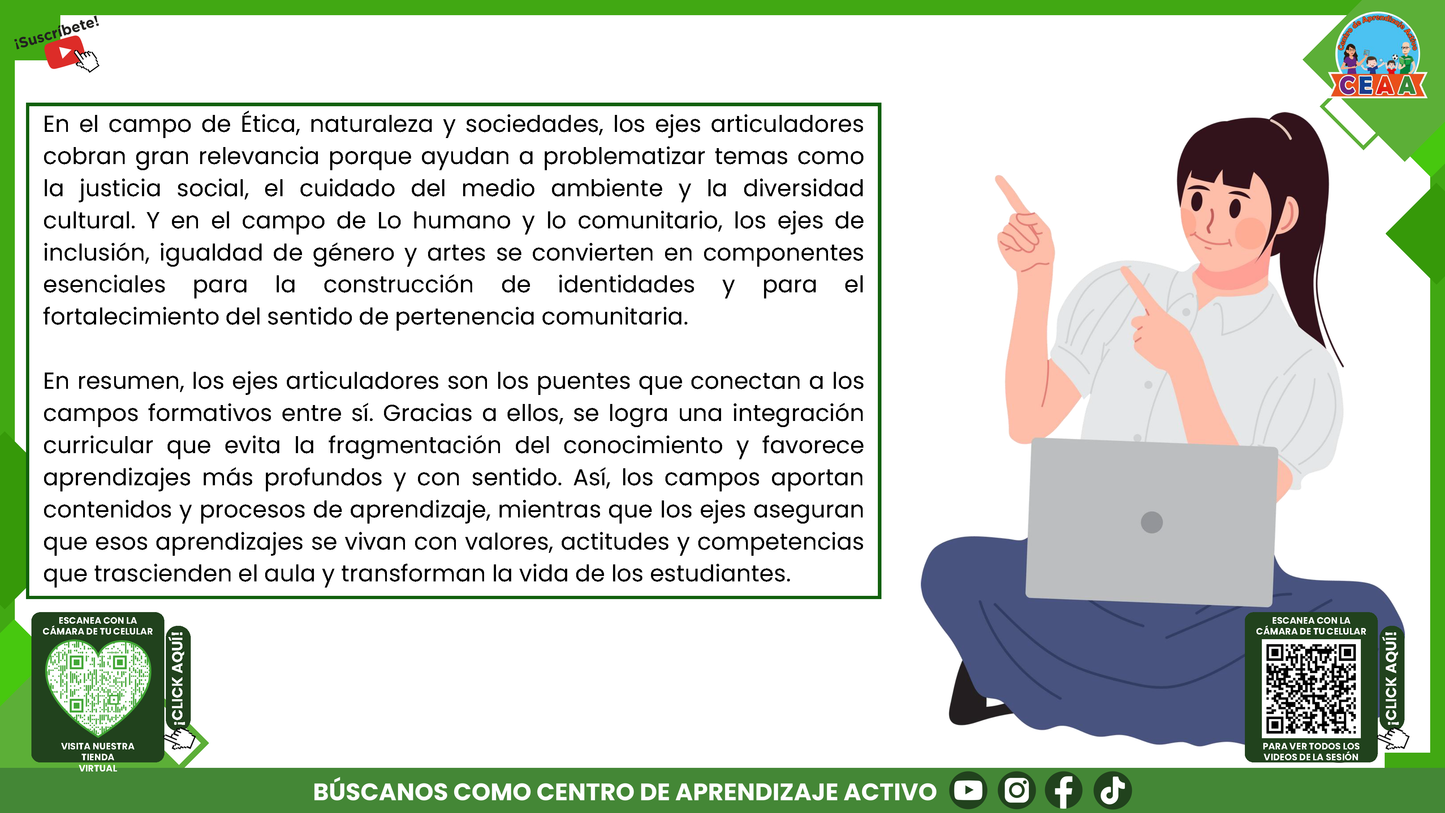 RESUMEN GRÁFICO TEMA 8: LOS 7 EJES ARTICULADORES Y EL APRENDIZAJE EN EL PLAN DE ESTUDIOS 2022 (Editable en PowerPoint)
