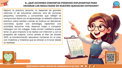 RESUMEN GRÁFICO TEMA 9: ¿QUÉ ES LA REFLEXIÓN SOBRE LA PRÁCTICA Y CÓMO SE BENEFICIA EL APRENDIZAJE? (Editable en PowerPoint, se incluye en la CARPETA COMPLETA de Materiales para este tema)