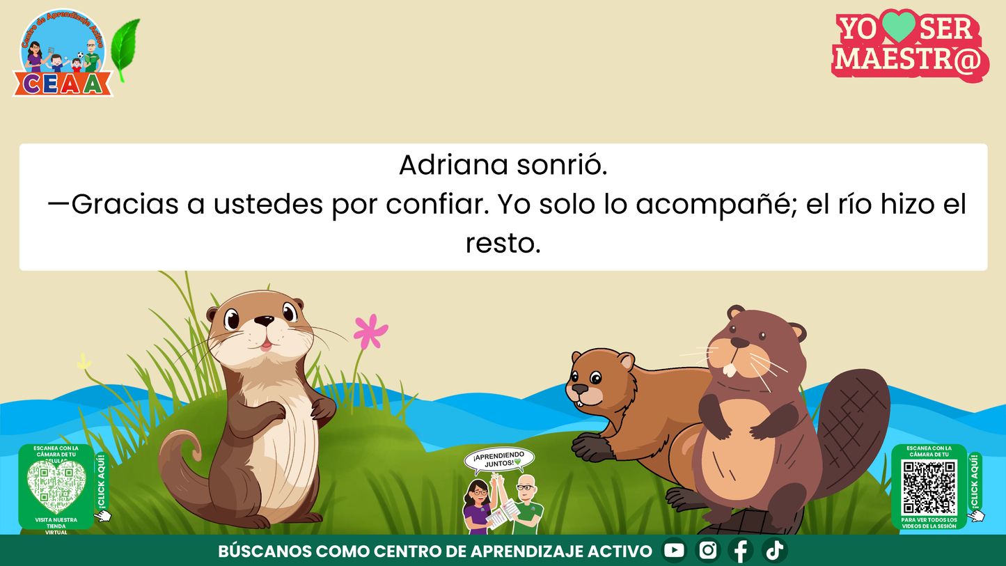 Historias para Maestros - MANUEL, EL PEQUEÑO CASTOR PROBLEMA (Editable en PowerPoint)