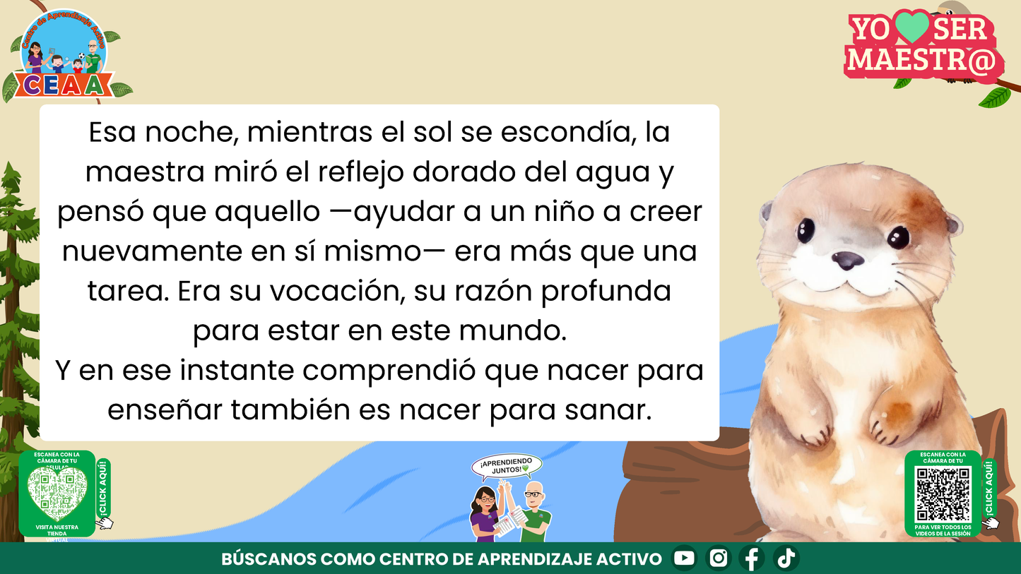 Historias para Maestros - MANUEL, EL PEQUEÑO CASTOR PROBLEMA (Editable en PowerPoint)