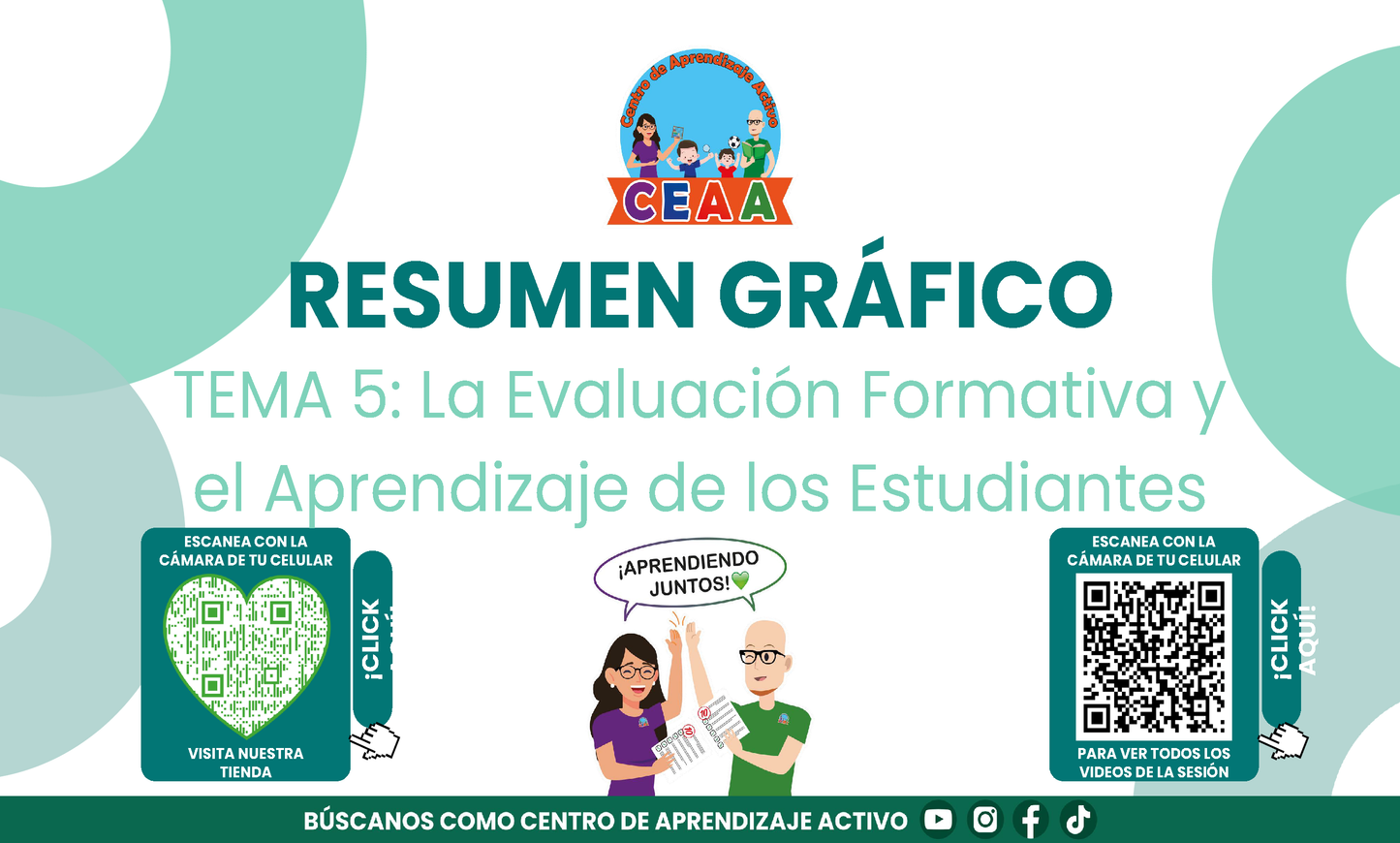 RESUMEN GRÁFICO TEMA 5: LA EVALUACIÓN FORMATIVA Y EL APRENDIZAJE DE LOS ESTUDIANTES (Editable en PowerPoint, se incluye en la CARPETA COMPLETA de Materiales para este tema)