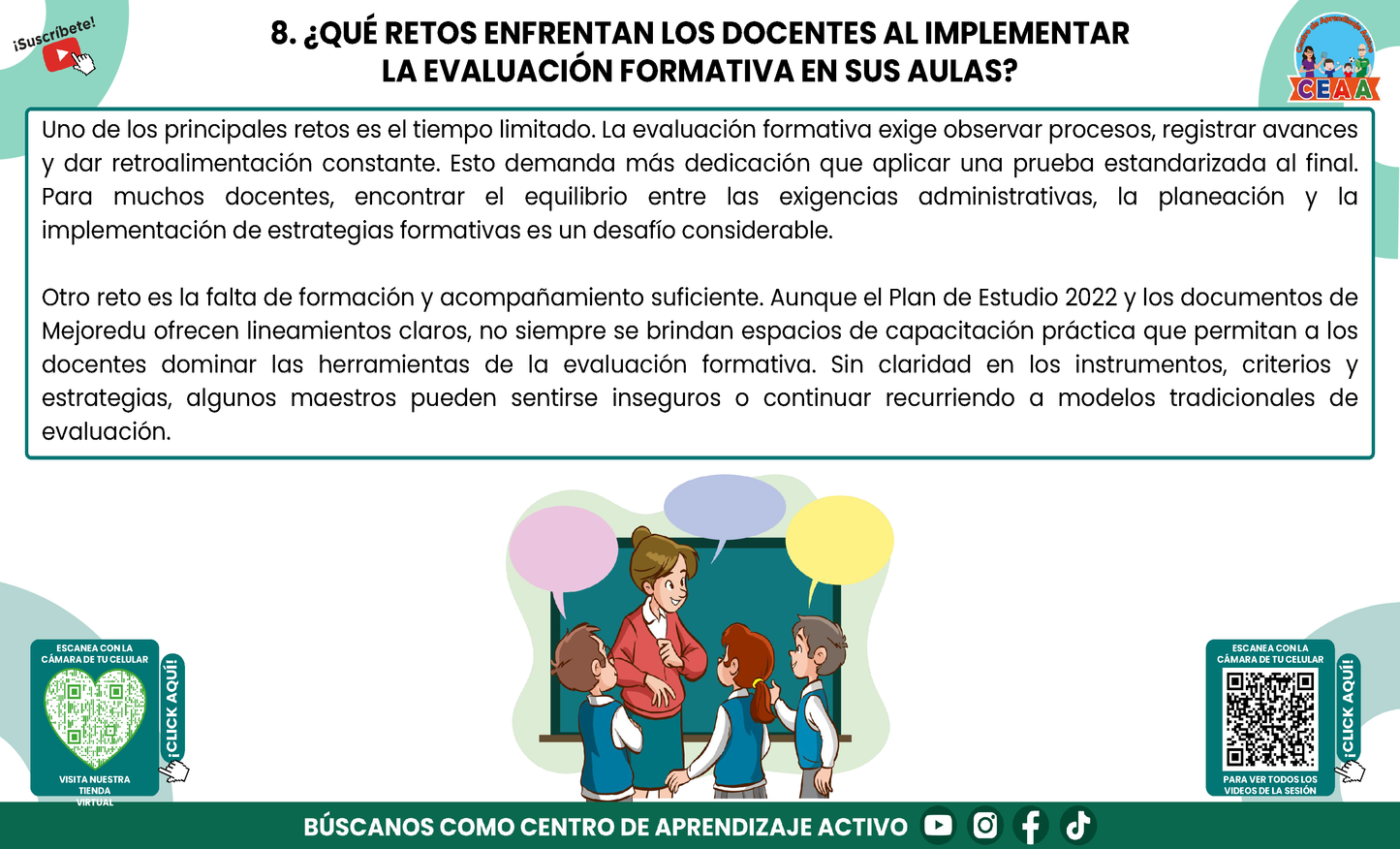 RESUMEN GRÁFICO TEMA 5: LA EVALUACIÓN FORMATIVA Y EL APRENDIZAJE DE LOS ESTUDIANTES (Editable en PowerPoint, se incluye en la CARPETA COMPLETA de Materiales para este tema)