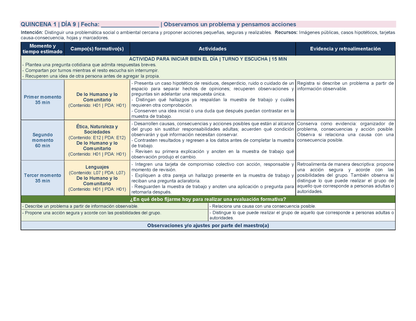 PLANEACIÓN 2° Primaria Primer Periodo (Sep, Oct, Nov) Editable en Word