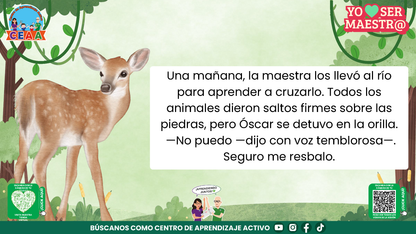 Historias para Maestros - EL VENADITO QUE APRENDIÓ A CONFIAR (Editable en PowerPoint)
