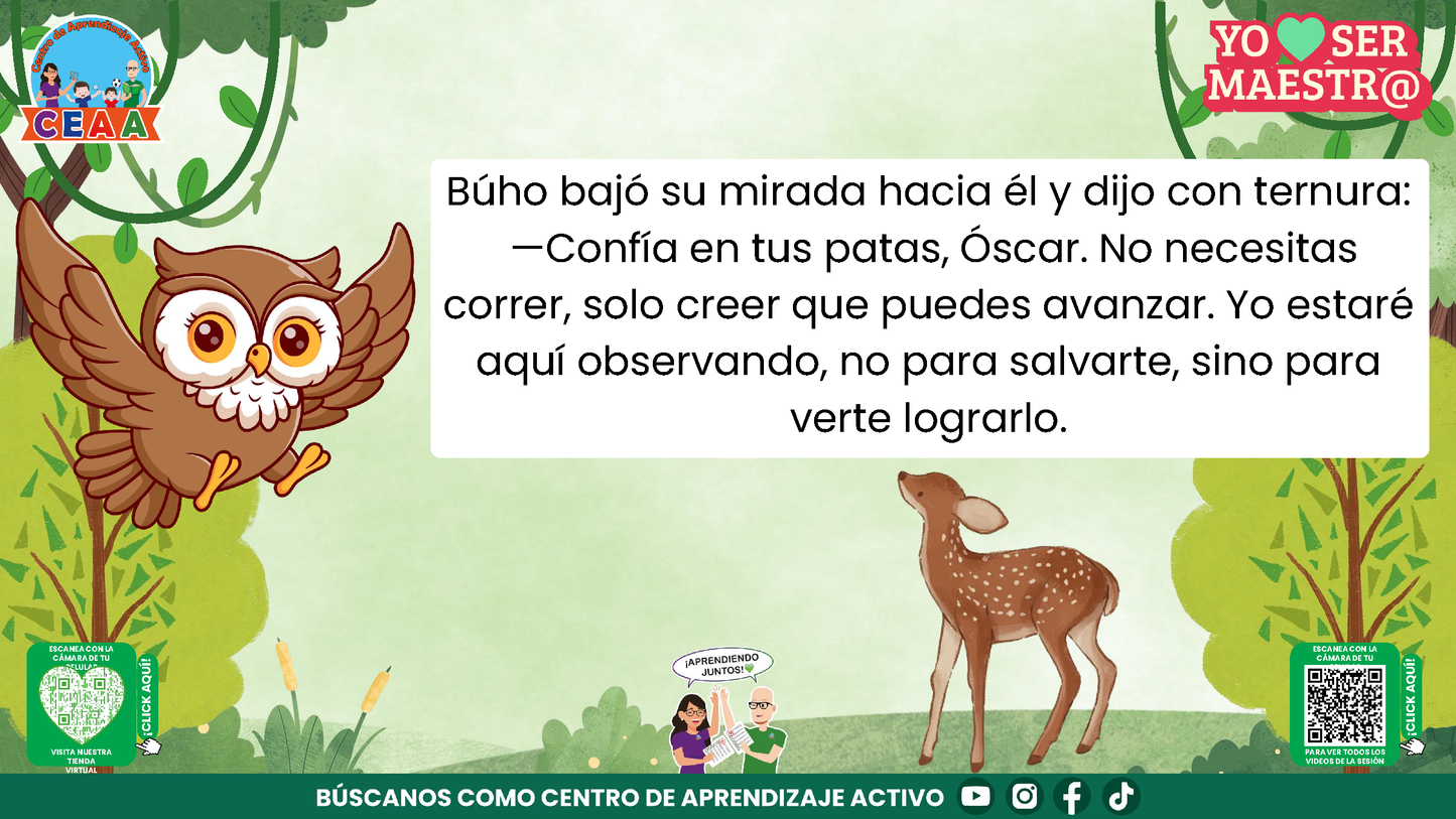 Historias para Maestros - EL VENADITO QUE APRENDIÓ A CONFIAR (Editable en PowerPoint)