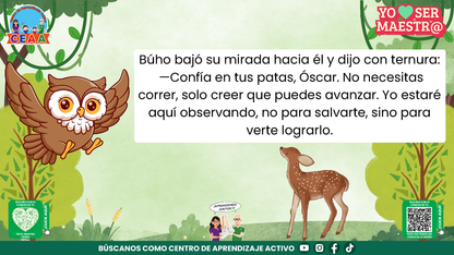 Historias para Maestros - EL VENADITO QUE APRENDIÓ A CONFIAR (Editable en PowerPoint)