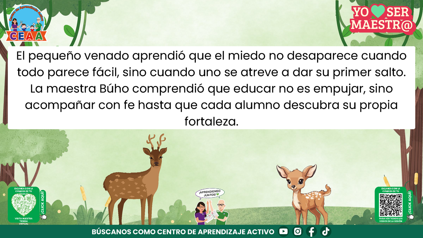 Historias para Maestros - EL VENADITO QUE APRENDIÓ A CONFIAR (Editable en PowerPoint)