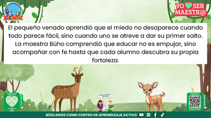 Historias para Maestros - EL VENADITO QUE APRENDIÓ A CONFIAR (Editable en PowerPoint)