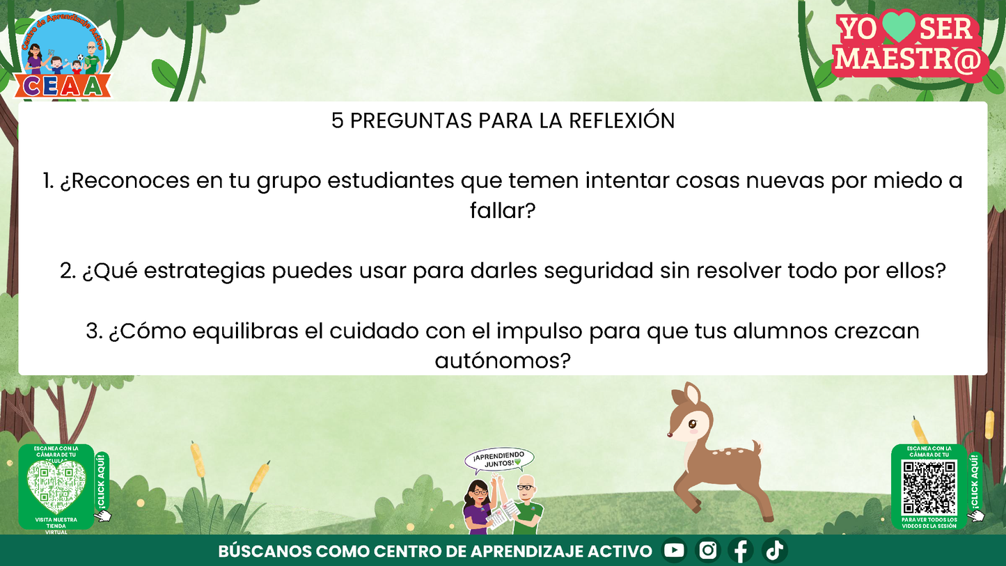 Historias para Maestros - EL VENADITO QUE APRENDIÓ A CONFIAR (Editable en PowerPoint)
