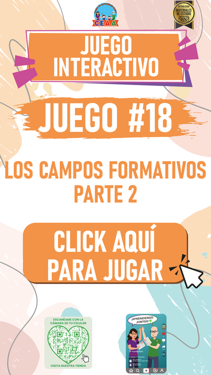 JUEGO INTERACTIVO #18 LOS CAMPOS FORMATIVOS PARTE 2
