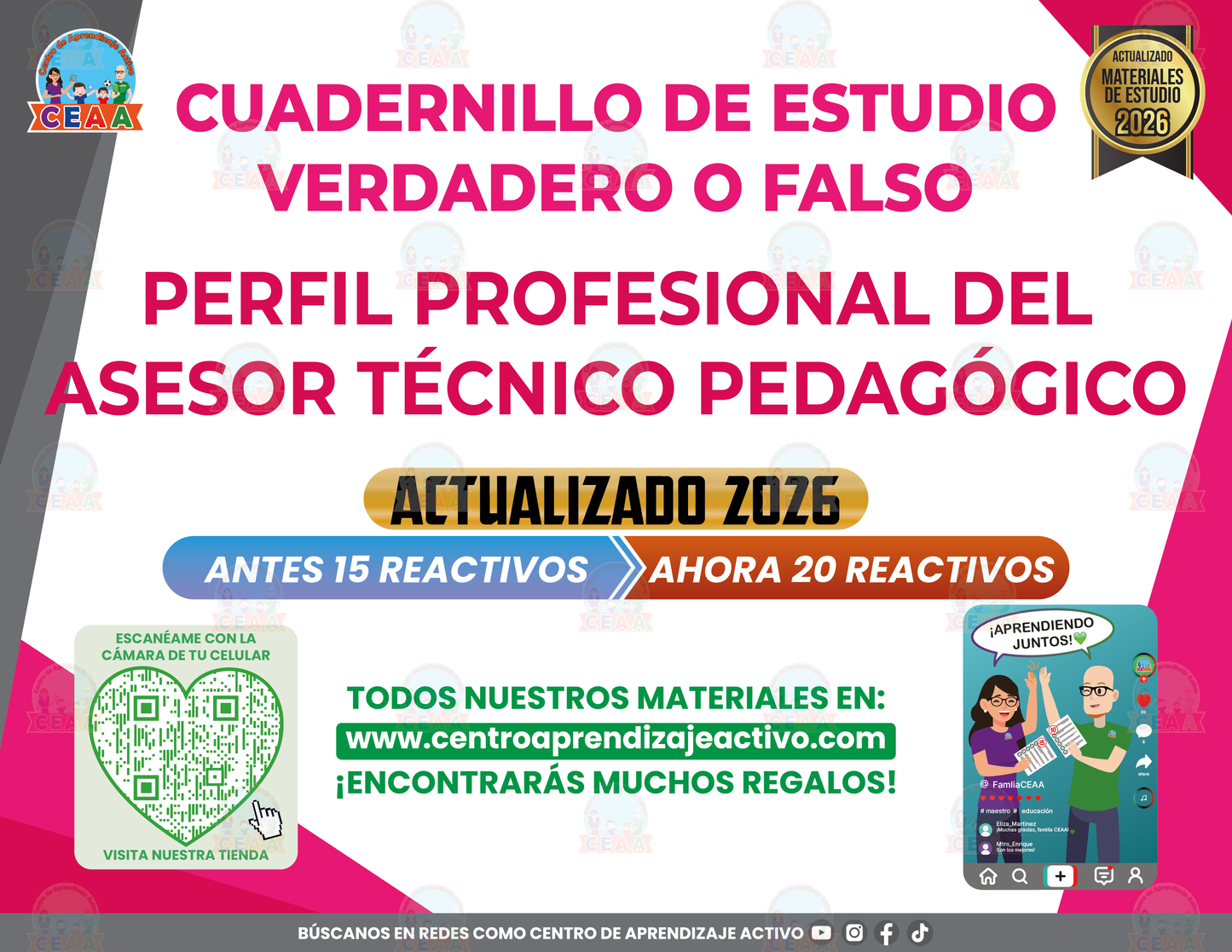 Cuadernillo de Estudio - Perfil Profesional del Asesor Técnico Pedagógico - Verdadero o Falso en PDF