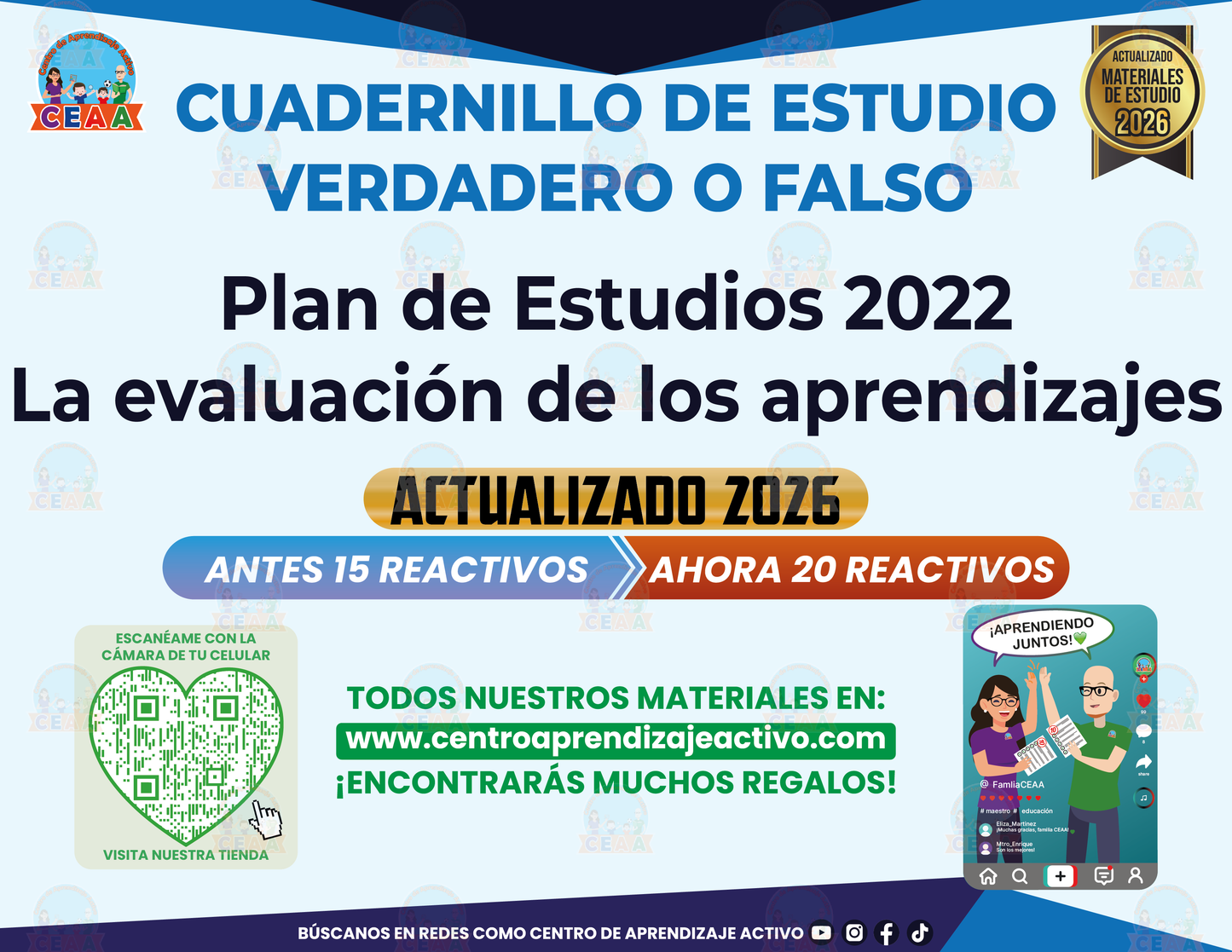 Cuadernillo de Estudio - Plan 2022 La evaluación de los aprendizajes - Verdadero o Falso en PDF