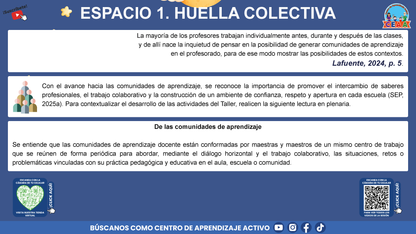 Presentación Taller Intensivo Docentes Sesión 1: Espacios 1 y 2 (Editable en PowerPoint)