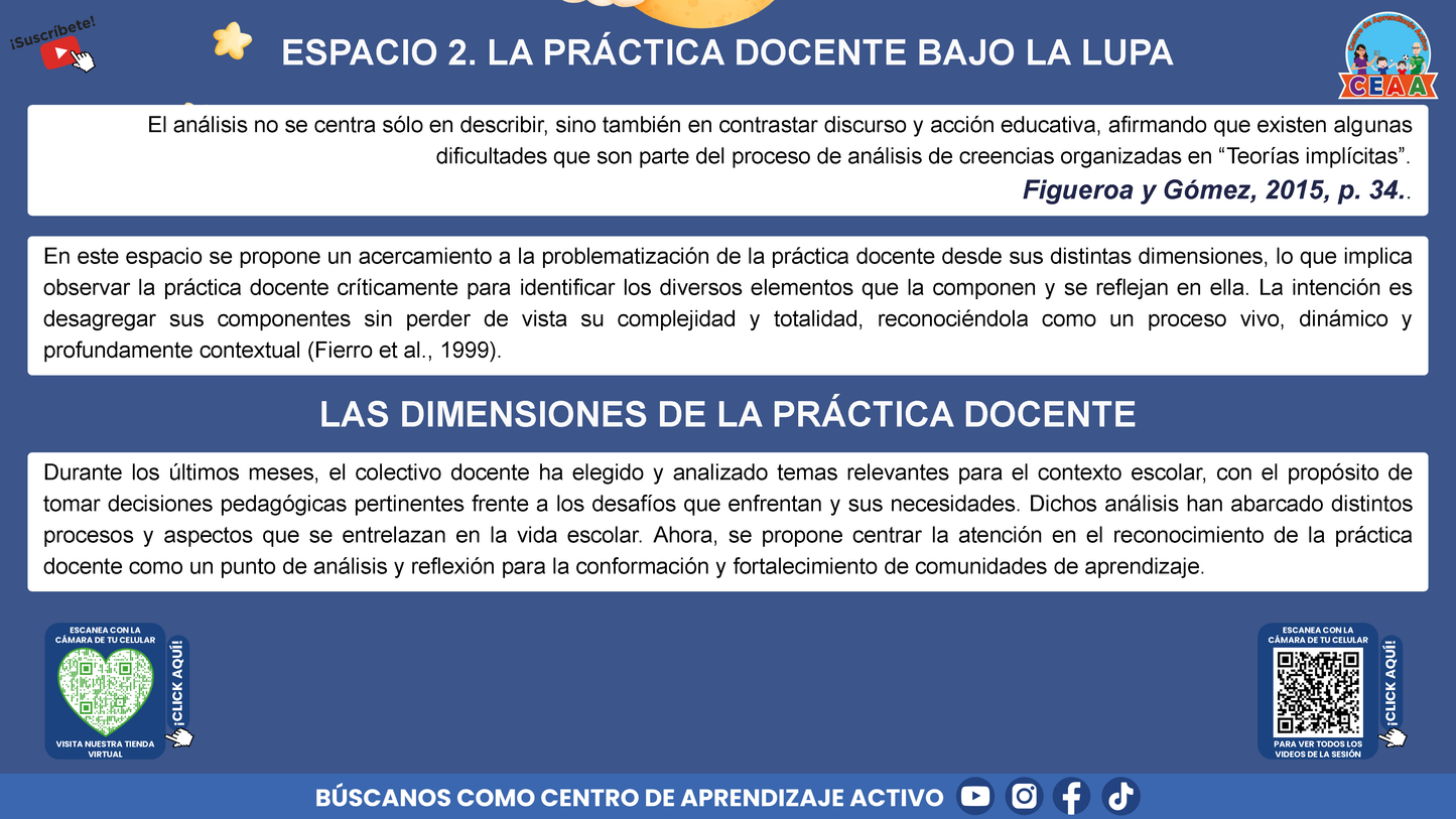 Presentación Taller Intensivo Docentes Sesión 1: Espacios 1 y 2 (Editable en PowerPoint)