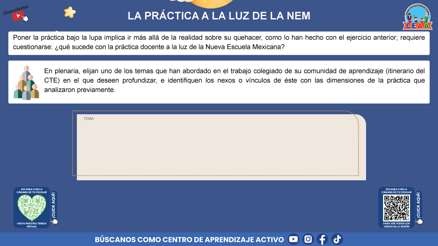 Presentación Taller Intensivo Docentes Sesión 1: Espacios 1 y 2 (Editable en PowerPoint)