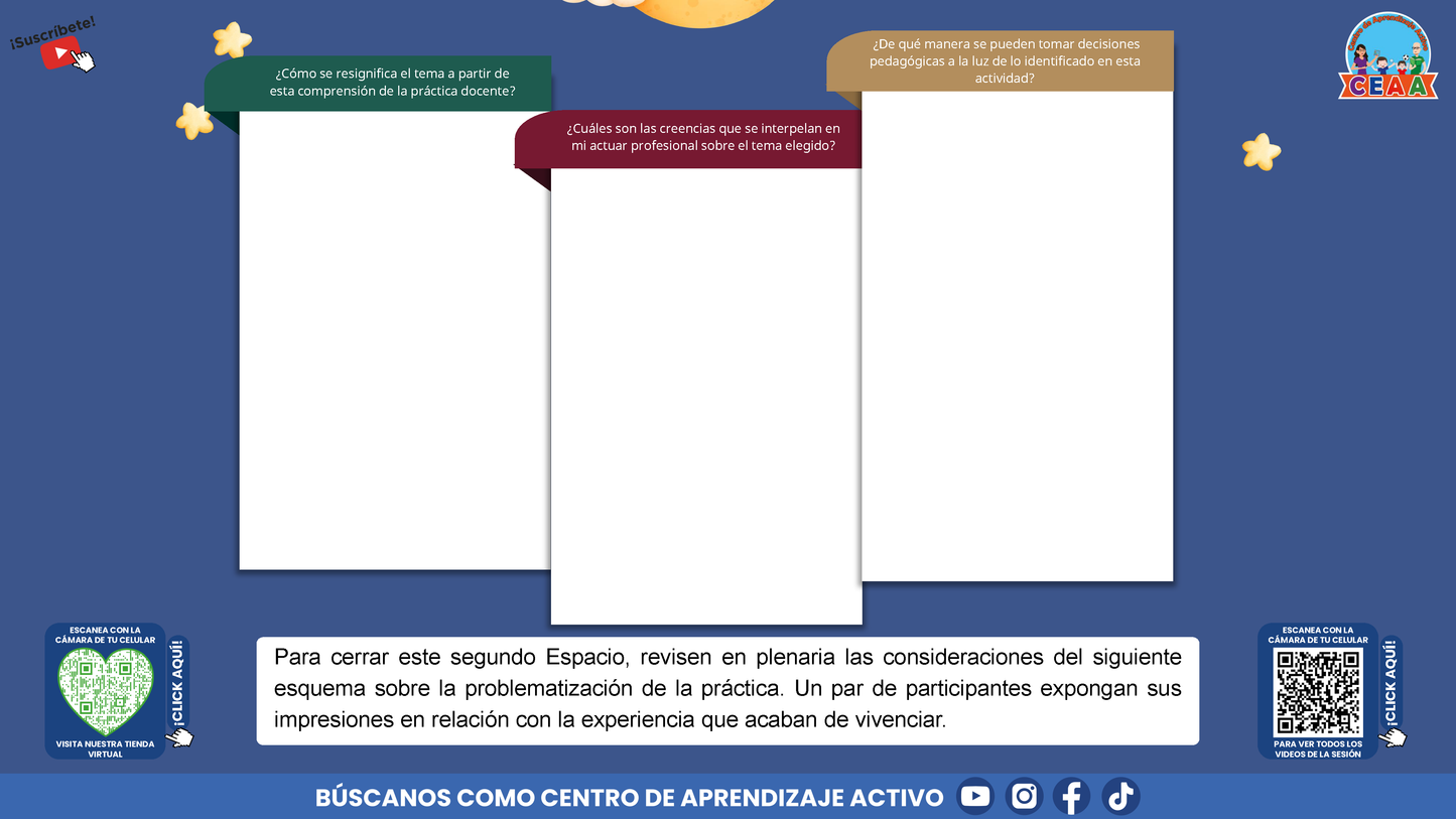 Presentación Taller Intensivo Docentes Sesión 1: Espacios 1 y 2 (Editable en PowerPoint)