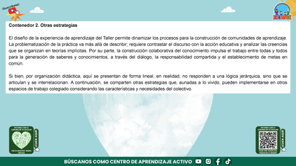 Presentación Taller Intensivo Docentes Sesión 2: Espacios 3 y 4 (Editable en PowerPoint)