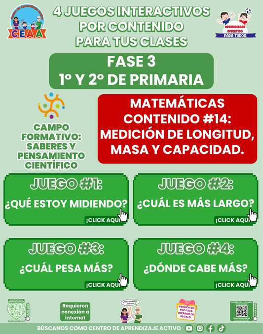 4 JUEGOS INTERACTIVOS POR CONTENIDO PARA TUS CLASES - Fase 3 - SABERES Y PENSAMIENTO CIENTÍFICO - Contenido 14
