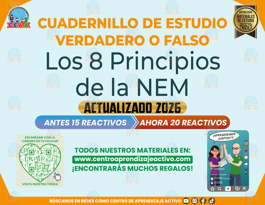Cuadernillo de Estudio - Los 8 Principios de la NEM - Verdadero o Falso en PDF
