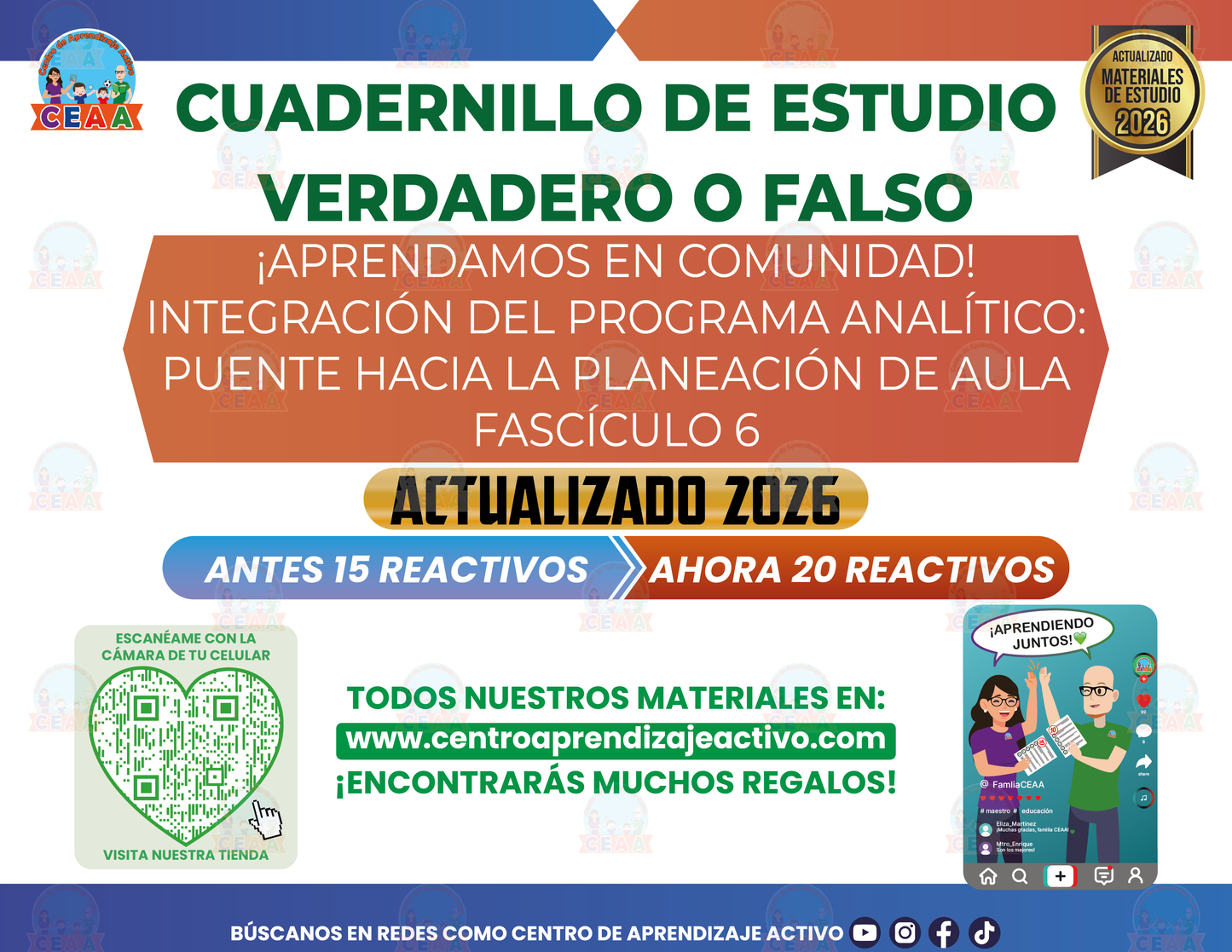 Cuadernillo de Estudios - Aprendamos en Comunidad Fascículo 6 - Verdadero o Falso en PDF