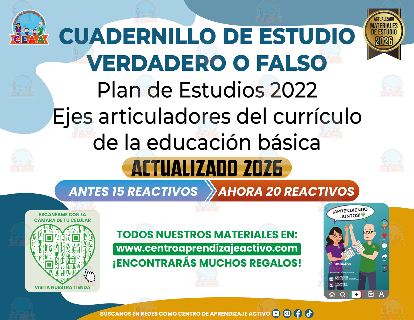 Cuadernillo de Estudio - Plan 2022 Ejes Articuladores - Verdadero o Falso en PDF