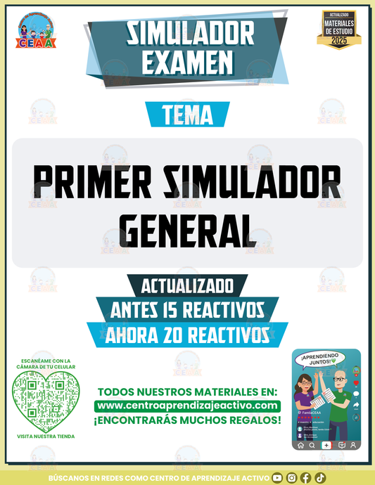 Simulador de examen Primer Simulador General en PDF