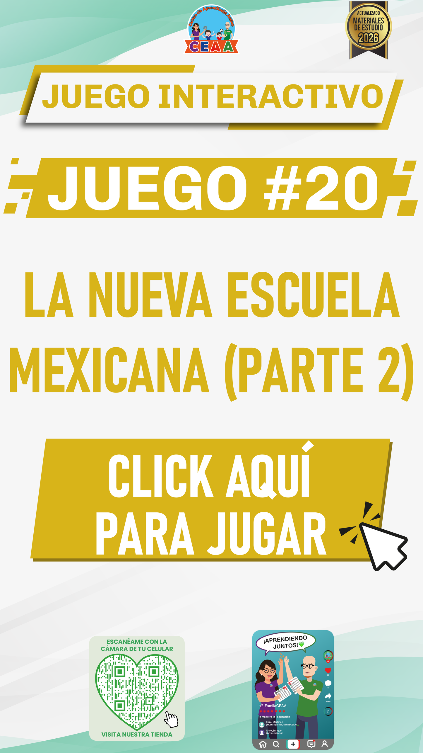 JUEGO INTERACTIVO #20 LA NUEVA ESCUELA MEXICANA (PARTE 2)