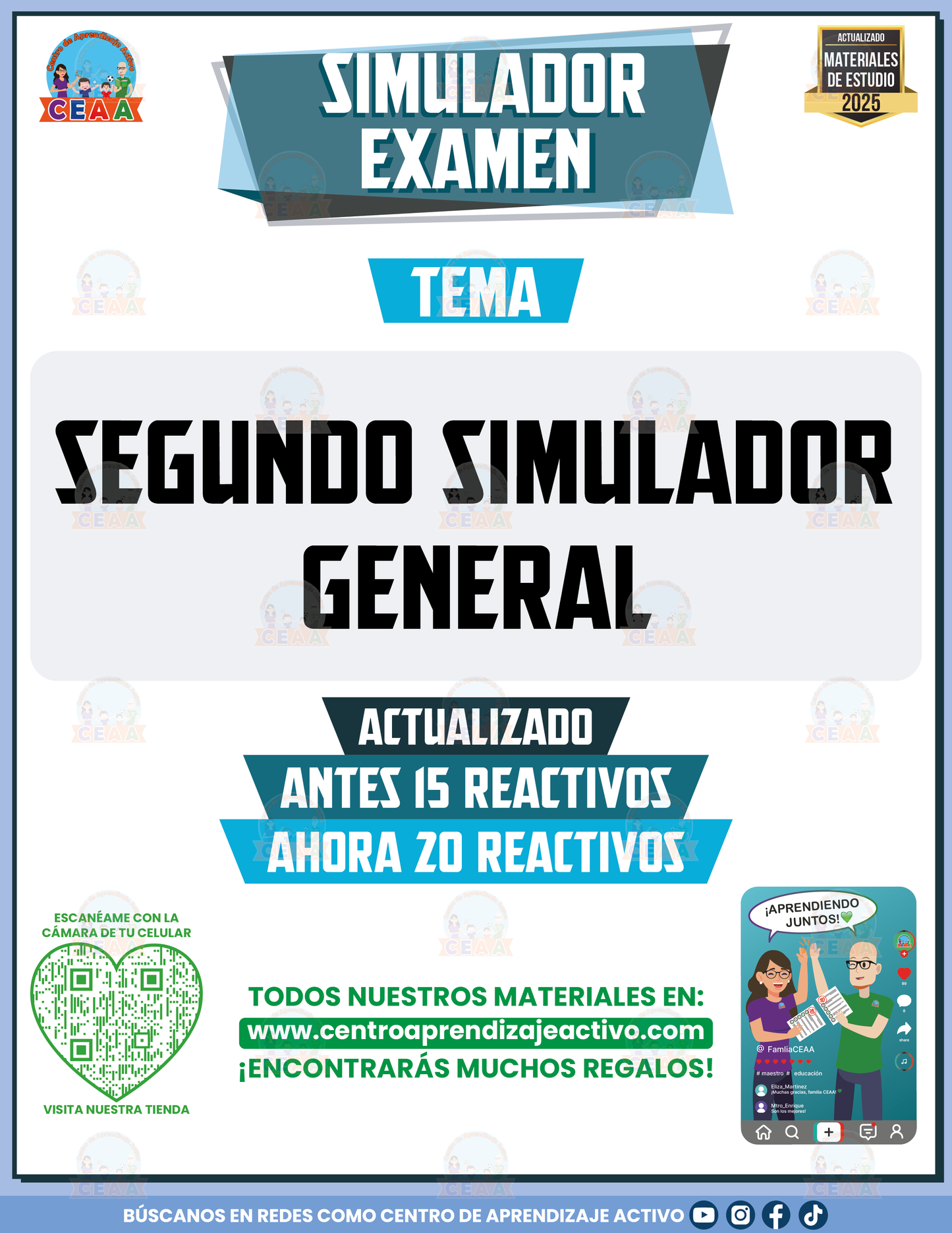 Simulador de examen Segundo Simulador General en PDF