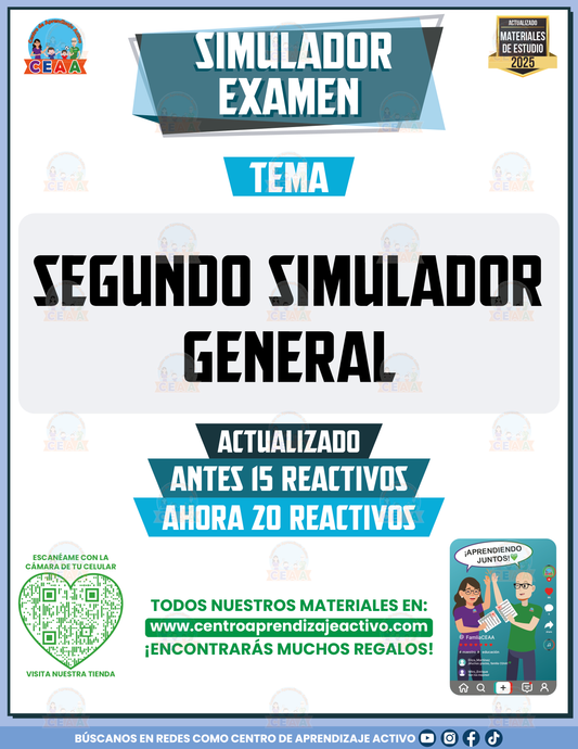 Simulador de examen Segundo Simulador General en PDF