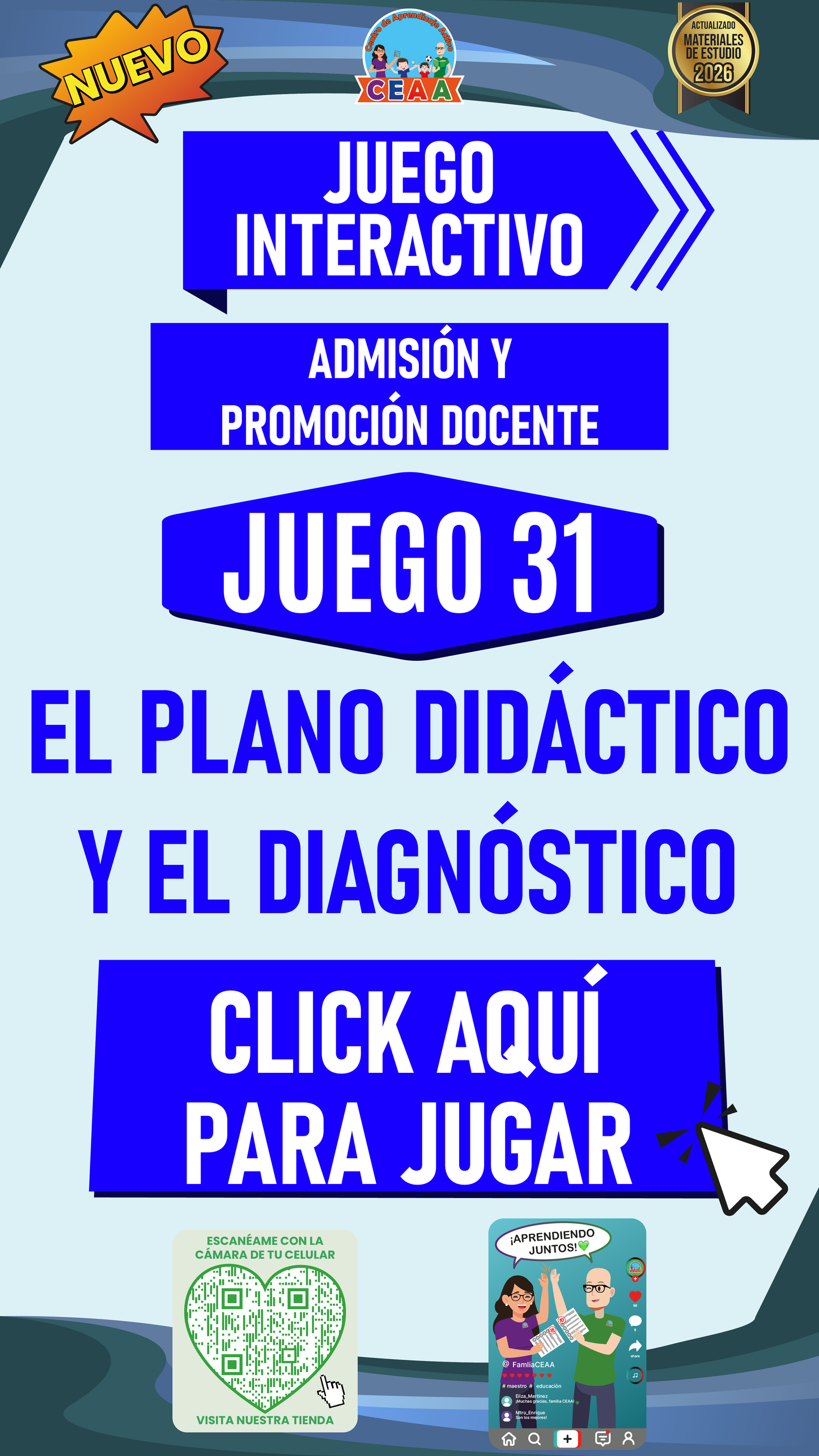 JUEGO INTERACTIVO #31 EL PLANO DIDÁCTIVO Y EL DIAGNÓSTICO