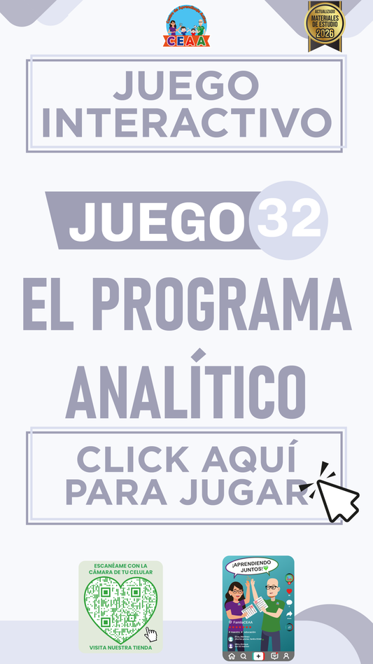 JUEGO INTERACTIVO #32 EL PROGRAMA ANALÍTICO