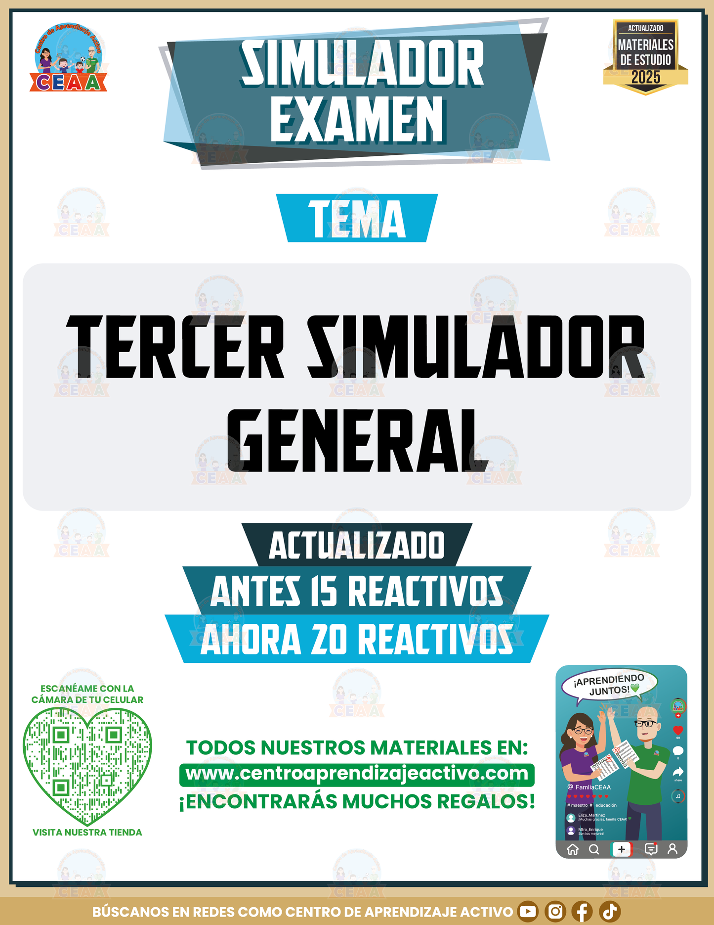 Simulador de examen Tercer Simulador General