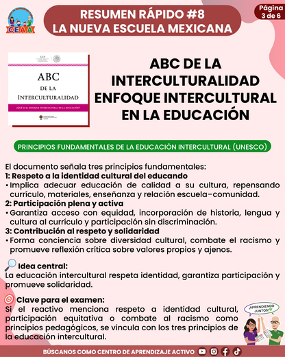 Resumen Rápido #8: ABC DE LA INTERCULTURALIDAD - ENFOQUE INTERCULTURAL EN LA EDUCACIÓN