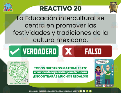 Cuadernillo de Estudio - ABC de la Interculturalidad - Verdadero o Falso en PDF