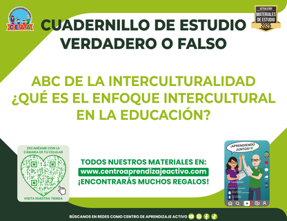 Cuadernillo de estudio - ABC De La Interculturalidad - Verdadero o Falso