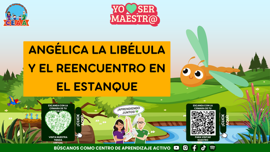Historias para Maestros - ANGÉLICA LA LIBÉLULA Y EL REENCUENTRO EN EL ESTANQUE Editable en PowerPoint